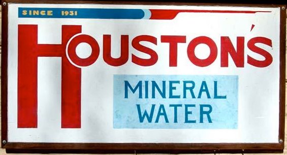 Houston's Mineral Water Sign