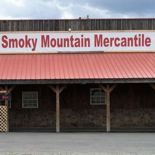 Front of Smoky Mountain Mercantile.