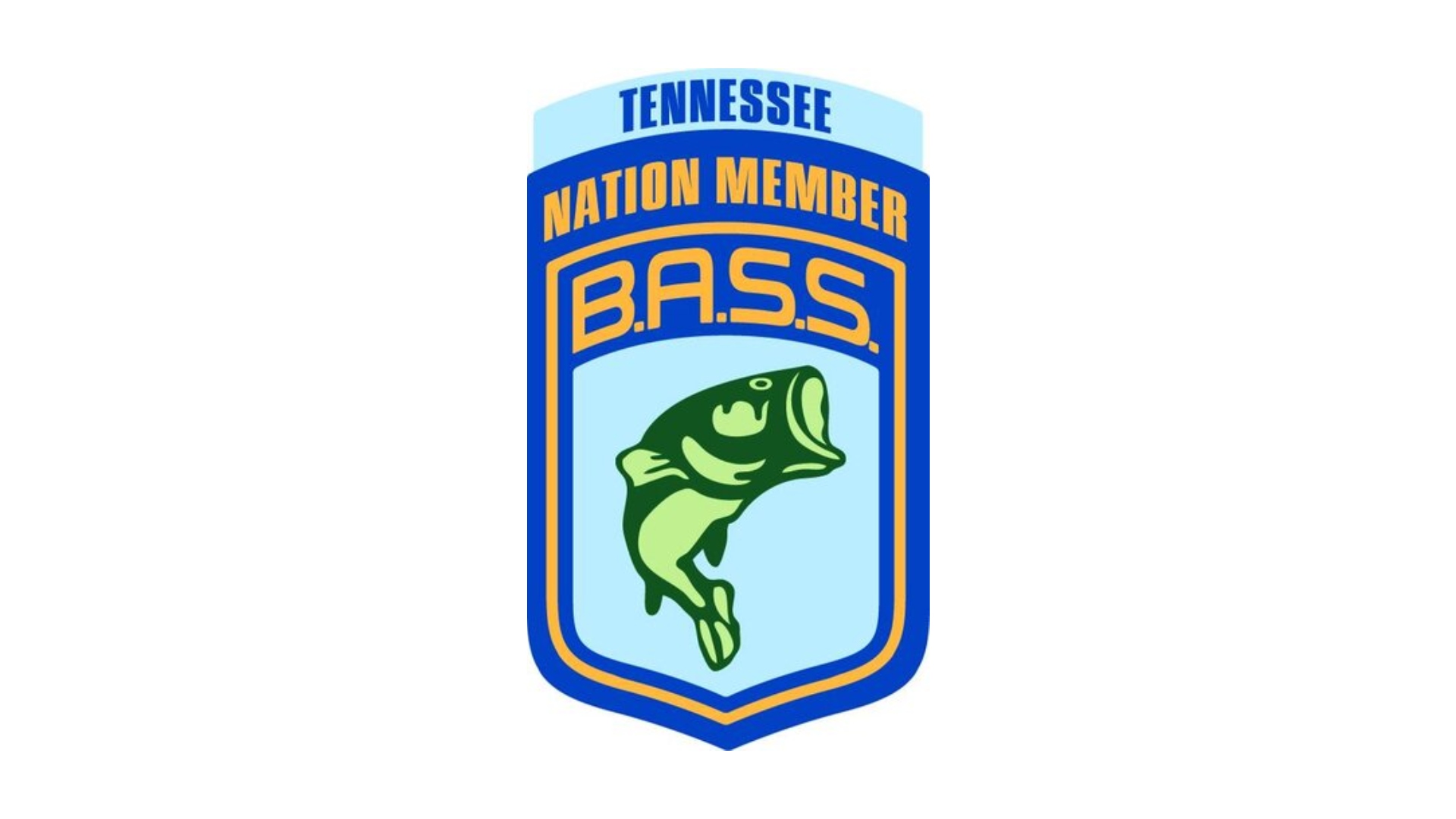 Tennessee BASS Nation Logo with a bass and the words Tennessee Nation Member B.A.S.S.