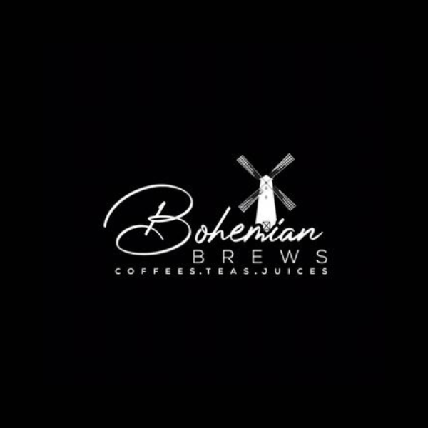 logo for bohemian brews in jefferson county tn