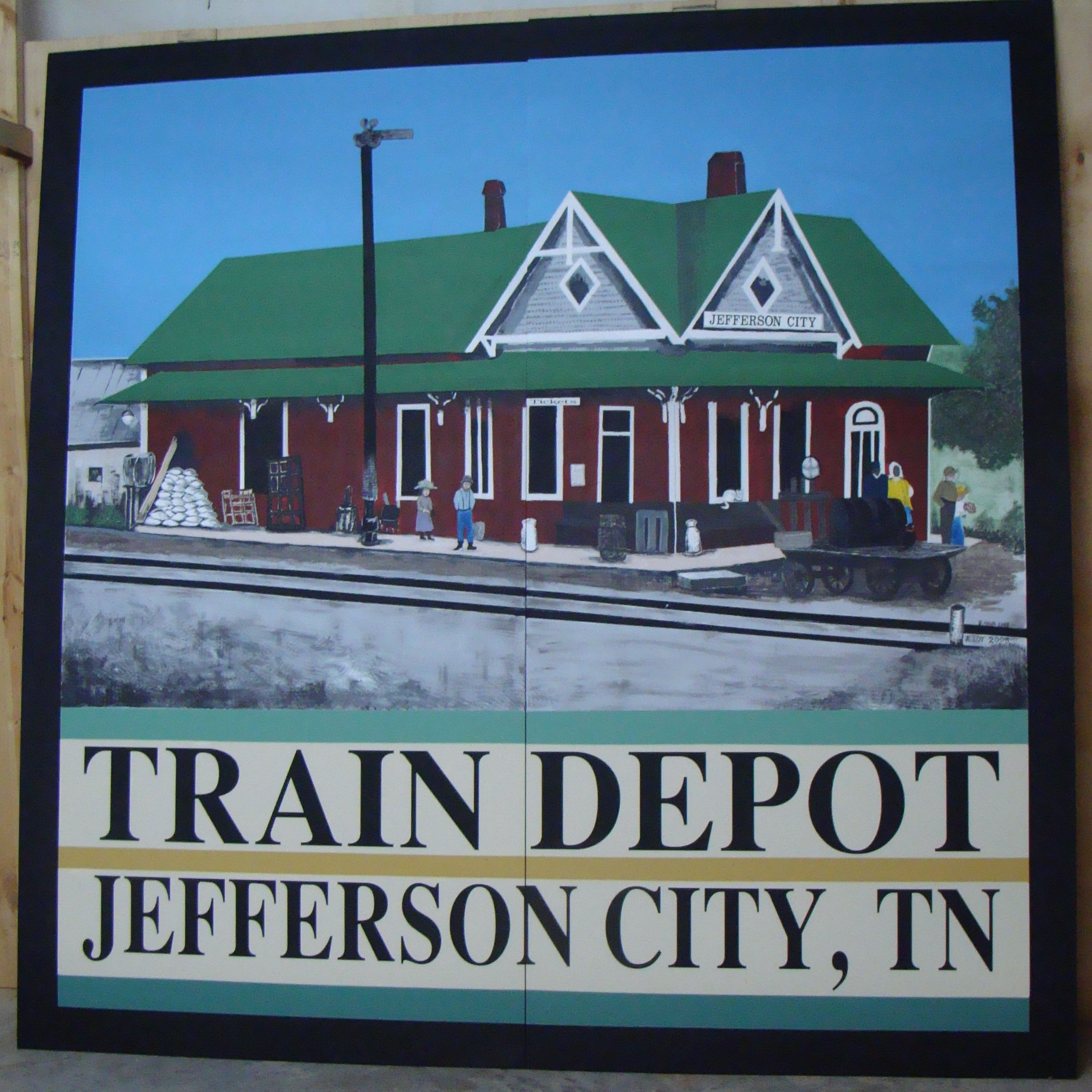 jefferson city train depot appalachian quilt square