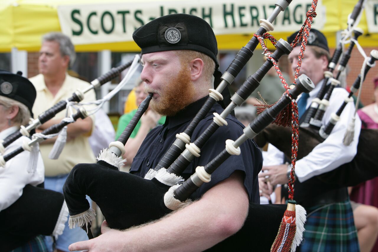 Scots Irish Festival Bagpiper