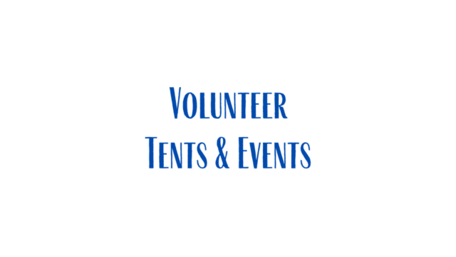 Volunteer Tents & Events
