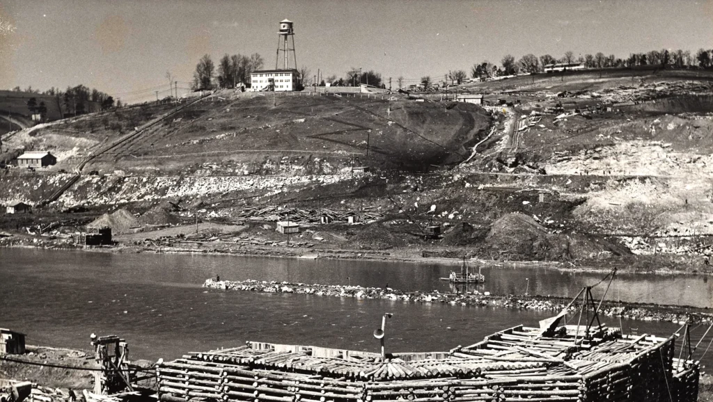 douglas dam under construction