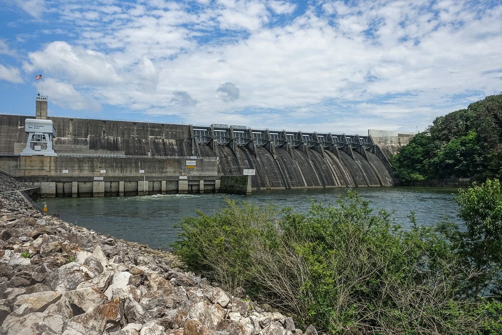 Douglas Dam in Dandridge TN on Douglas Lake