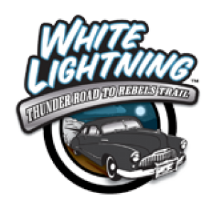 graphical version of the Discover Tennessee scenic trails and byways sign for White Lightning Trail in the great smoky mountains