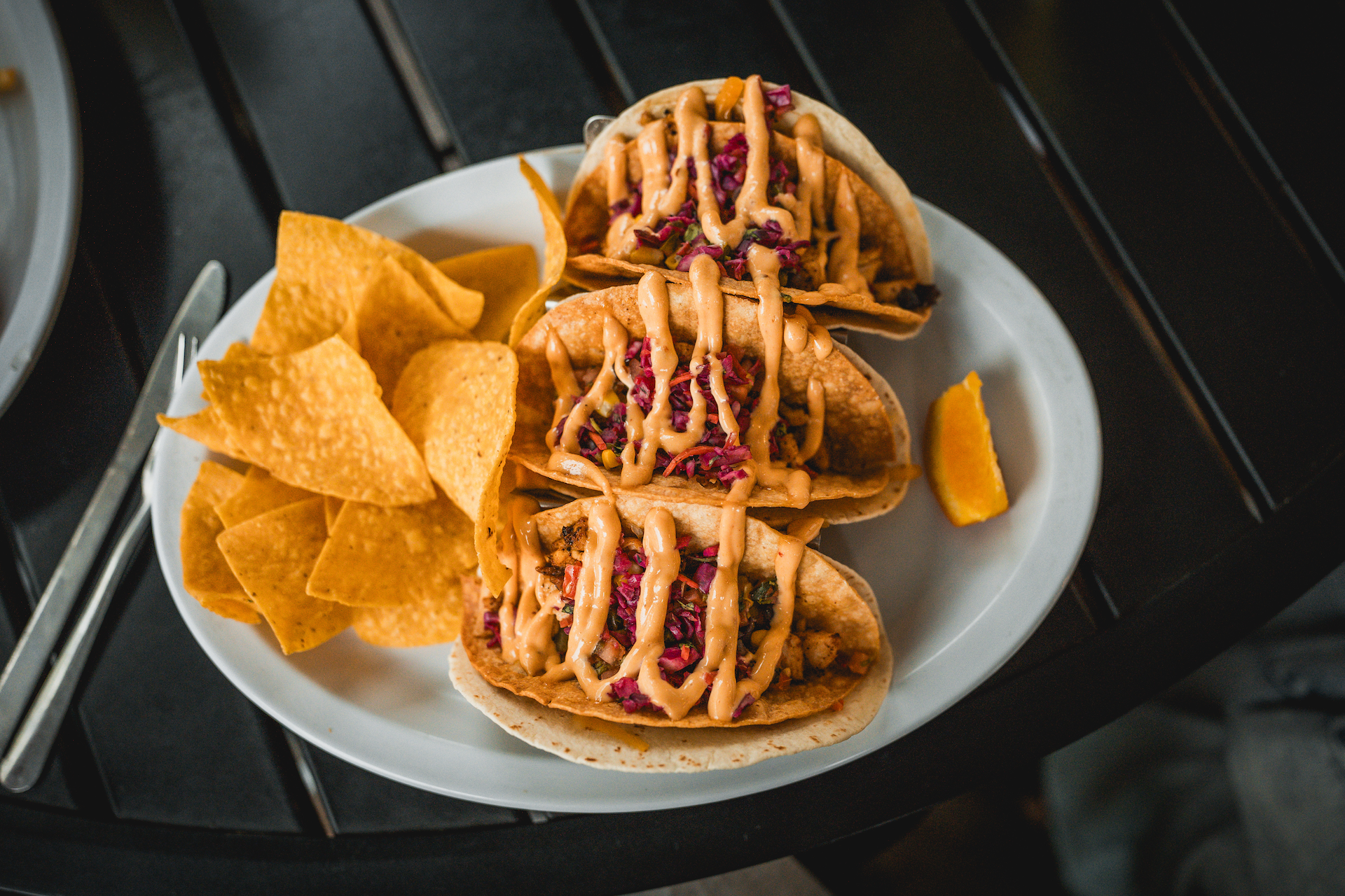 Fish Tacos from Off the Hook Bar and Grill